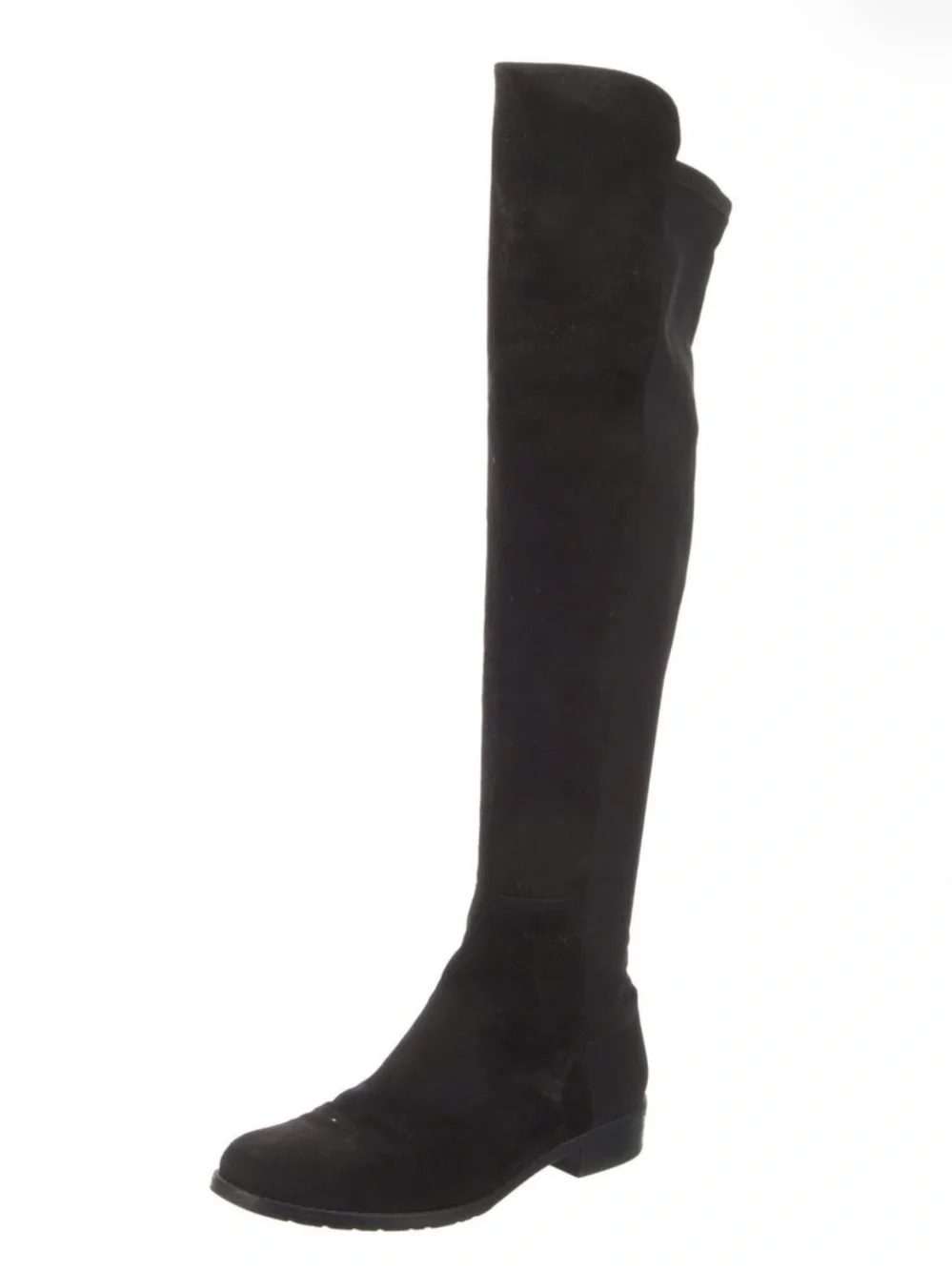 STUART WEITZMAN Black Over-the-Knee Suede Boots Sz 7